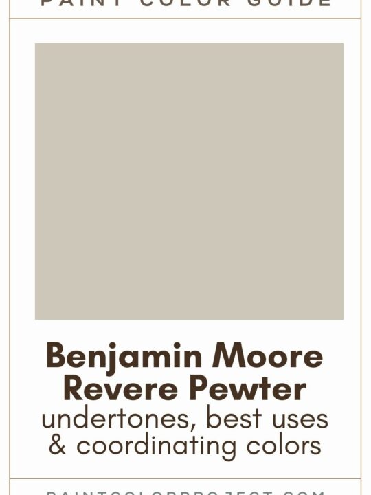 benjamin moore revere pewter paint color guide