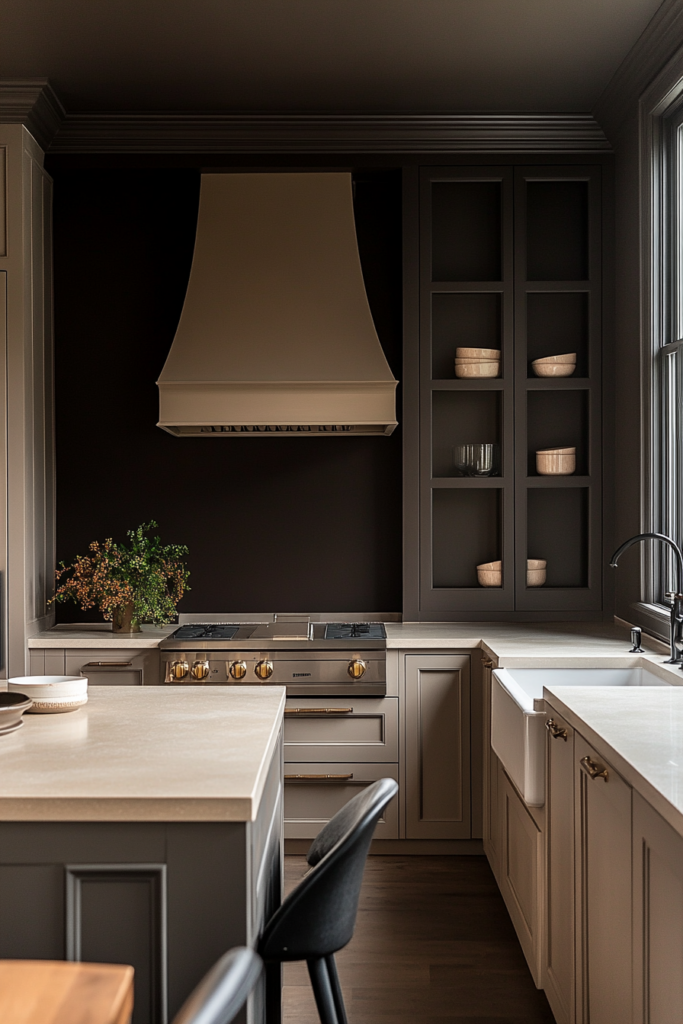 urbane bronze and gray cabinets