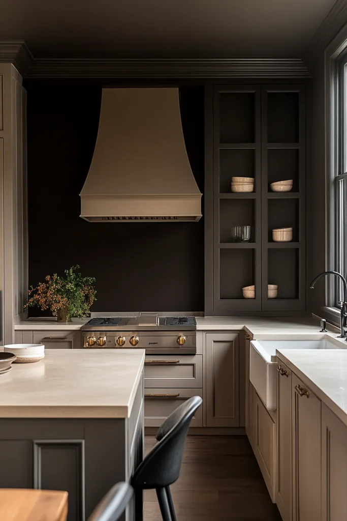 urbane bronze and gray cabinets