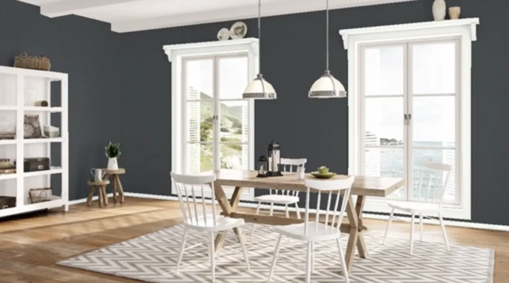 benjamin moore raccoon fur dining room