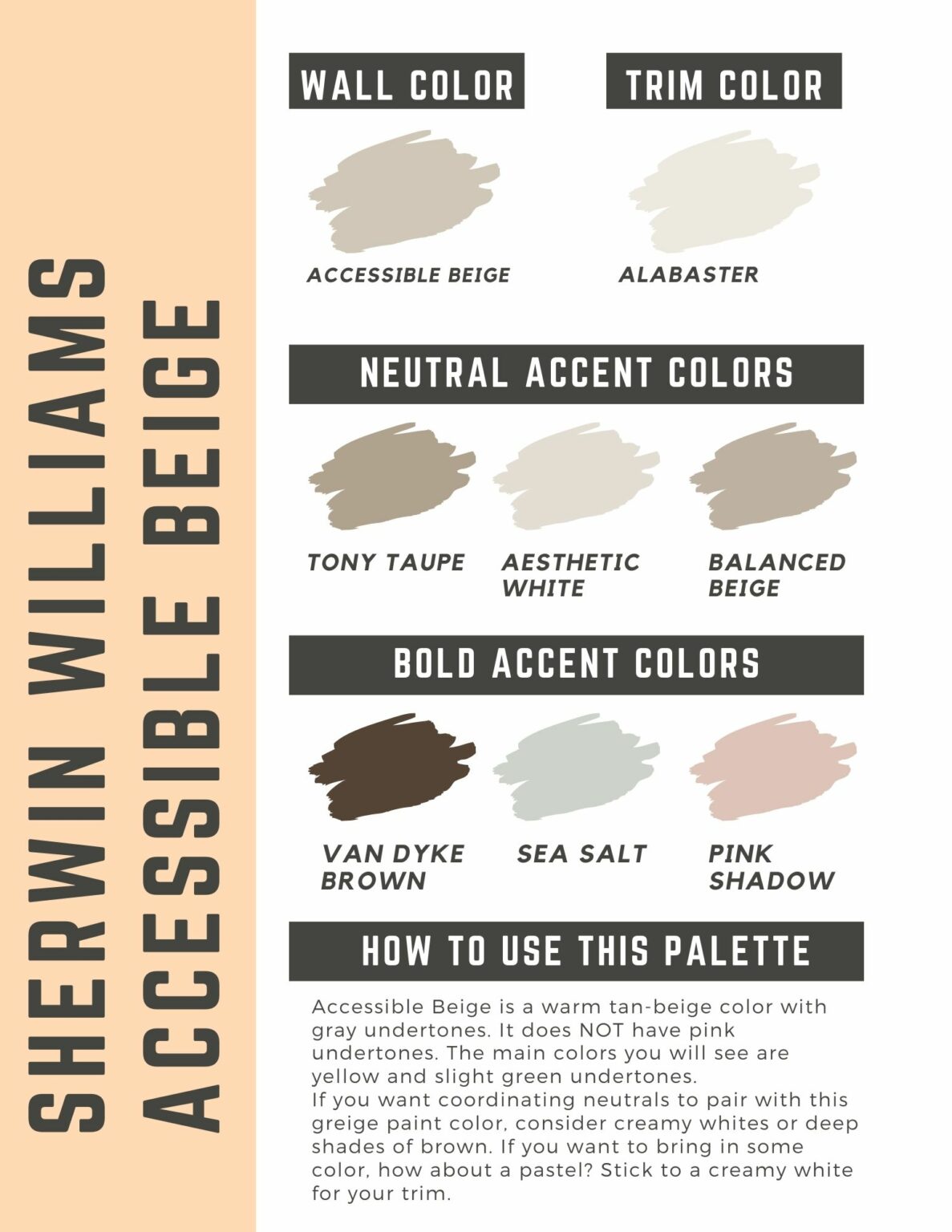 Sherwin Williams Accessible Beige Coordinating Colors - The Paint Color ...