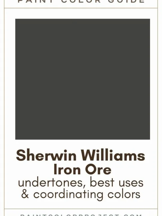 Sherwin Williams Iron Ore paint color guide