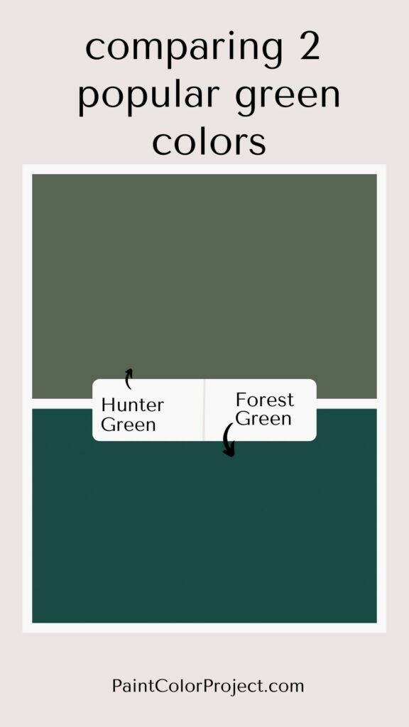 hunter green vs forest green