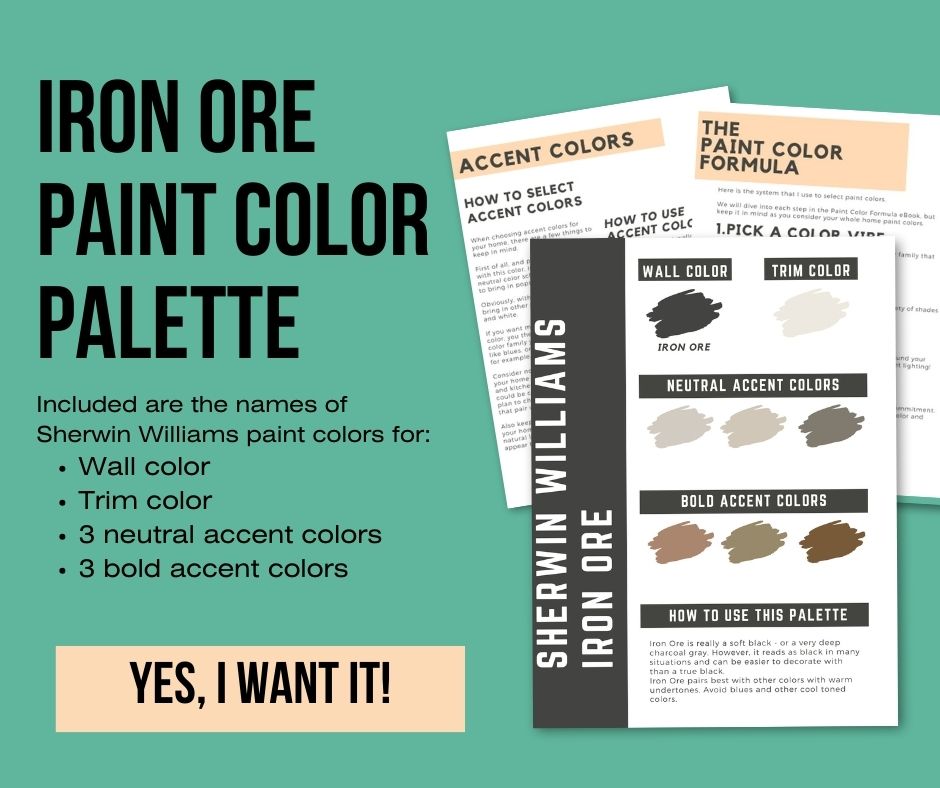 iron ore paint color palette