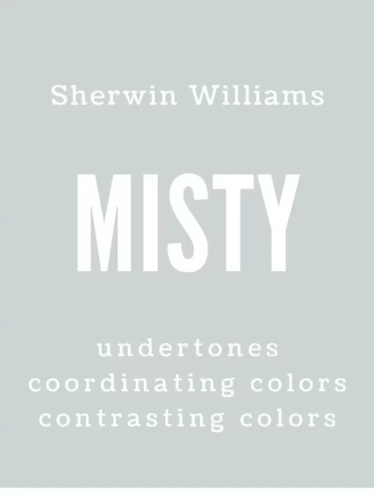 sherwin williams misty