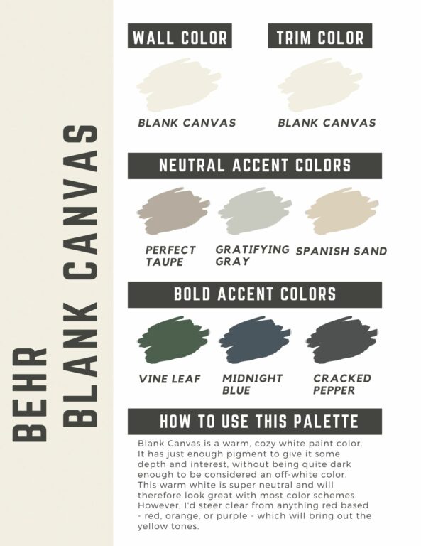 Behr Blank Canvas: a complete color review - The Paint Color Project