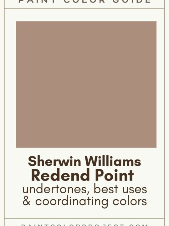 Sherwin Williams Redend Point Paint Color guide