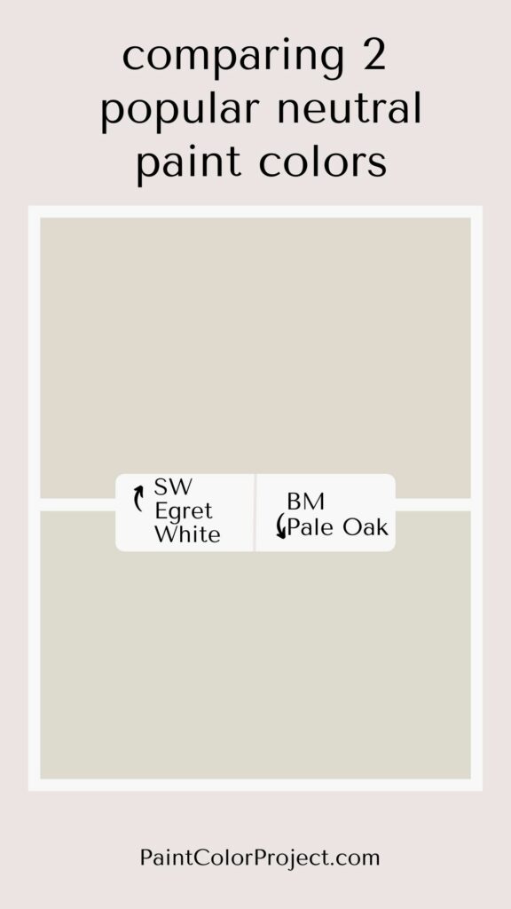 egret white vs pale oak