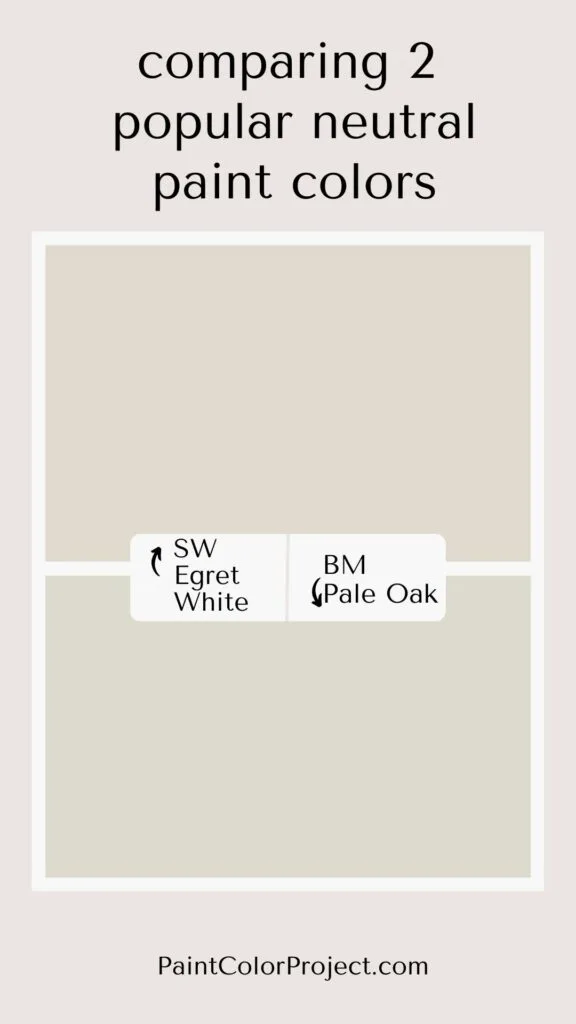 egret white vs pale oak