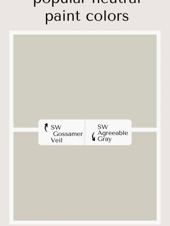 gossamer veil vs agreeable gray