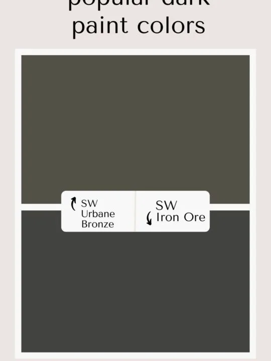 SW urbane bronze vs iron ore