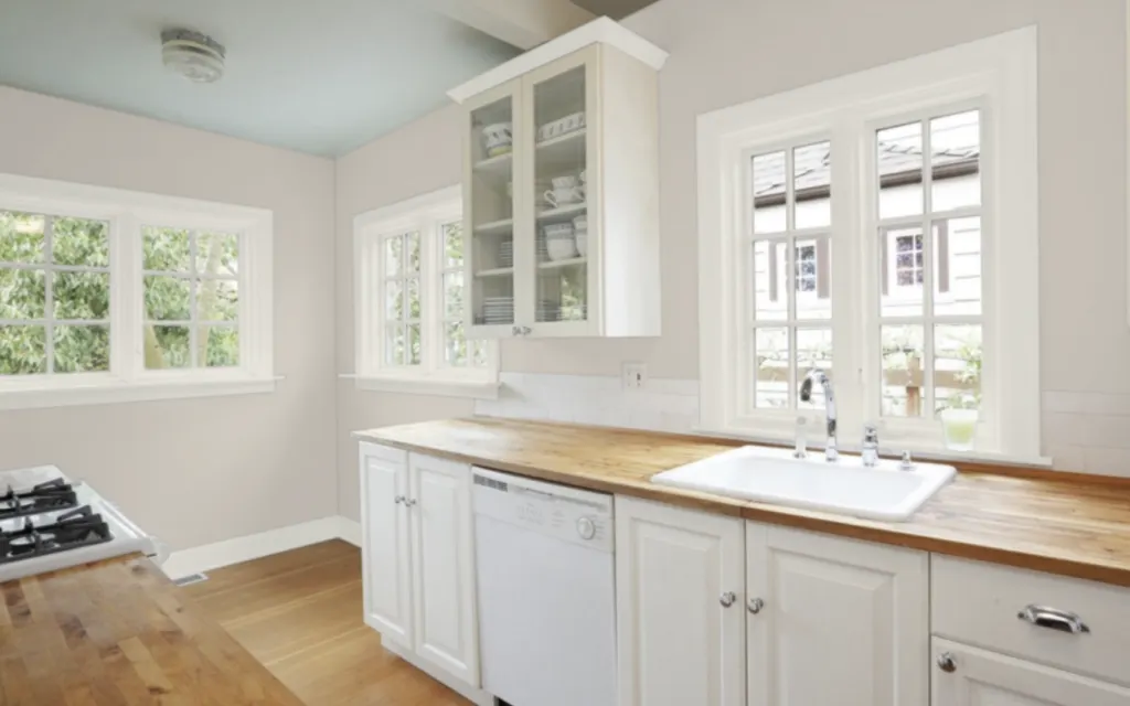 modern gray kitchen