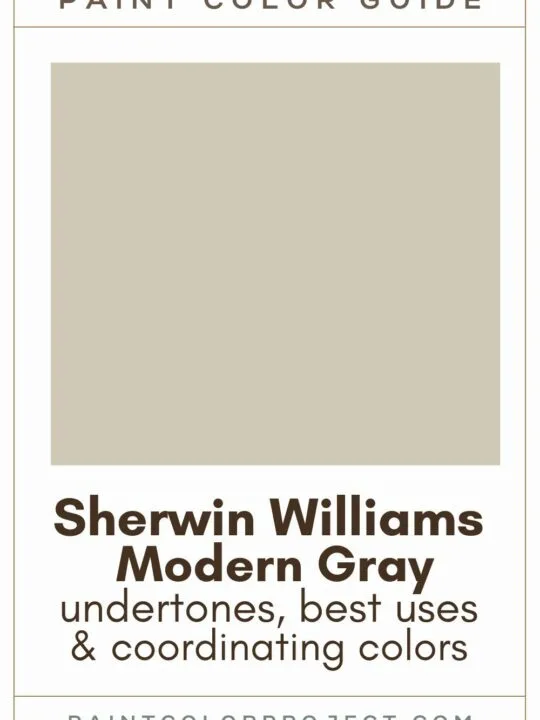 Sherwin Williams Modern Gray paint color guide
