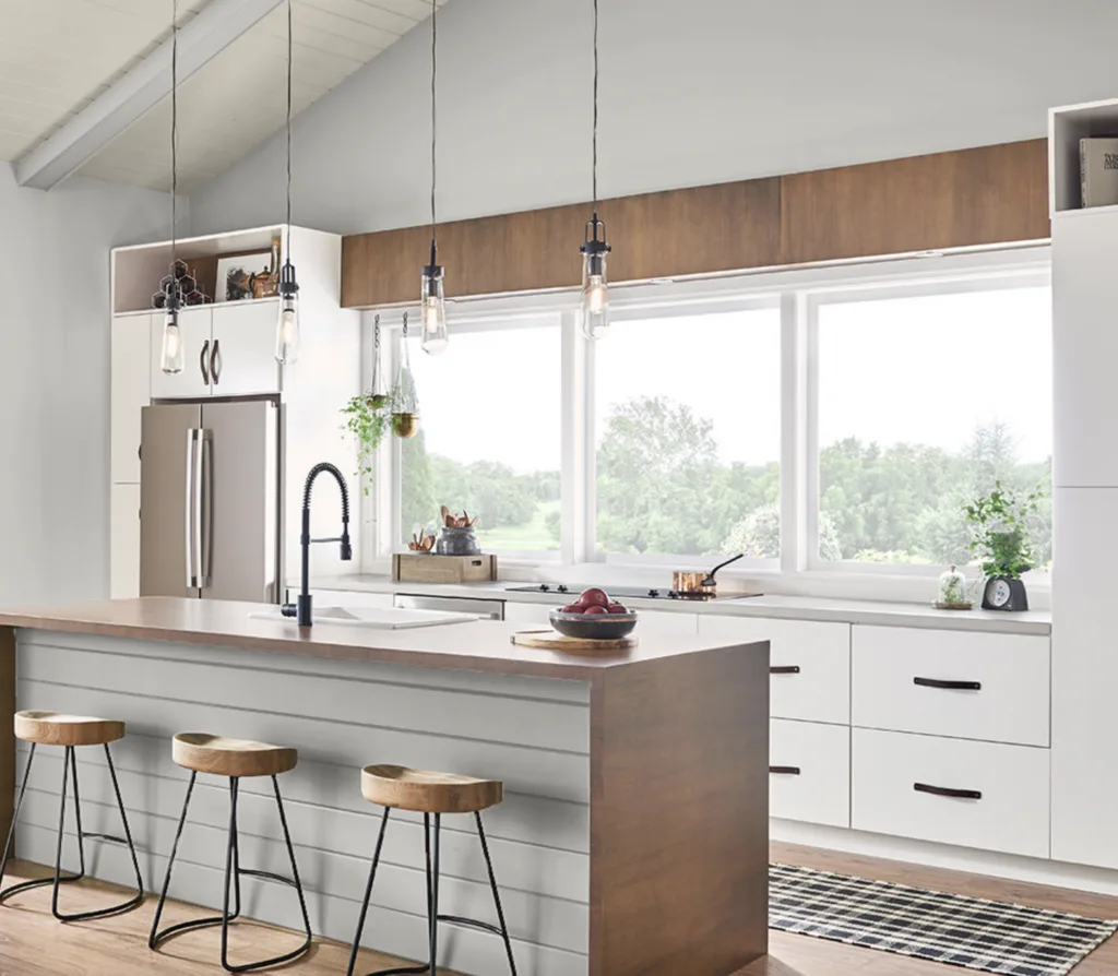 Behr Chic Gray kitchen