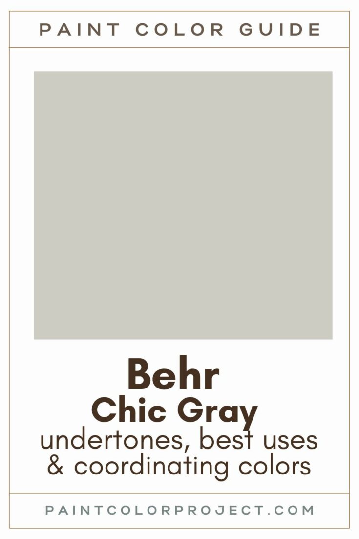 Behr Chic Gray complete color review The Paint Color Project