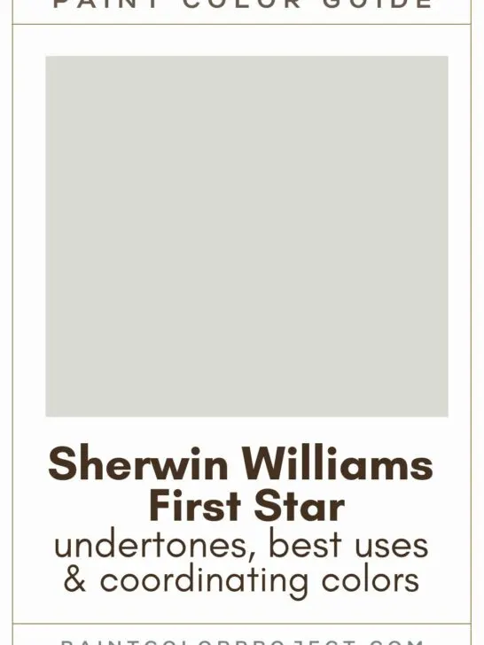 Sherwin Williams First Star paint color guide