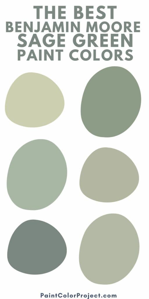 The 6 best Benjamin Moore Sage Green paint colors - The Paint Color Project