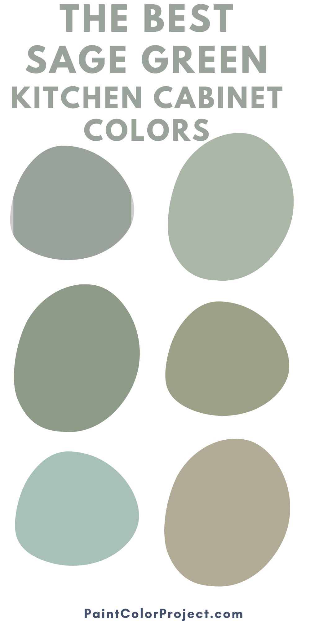 The best sage green kitchen cabinet colors - The Paint Color Project