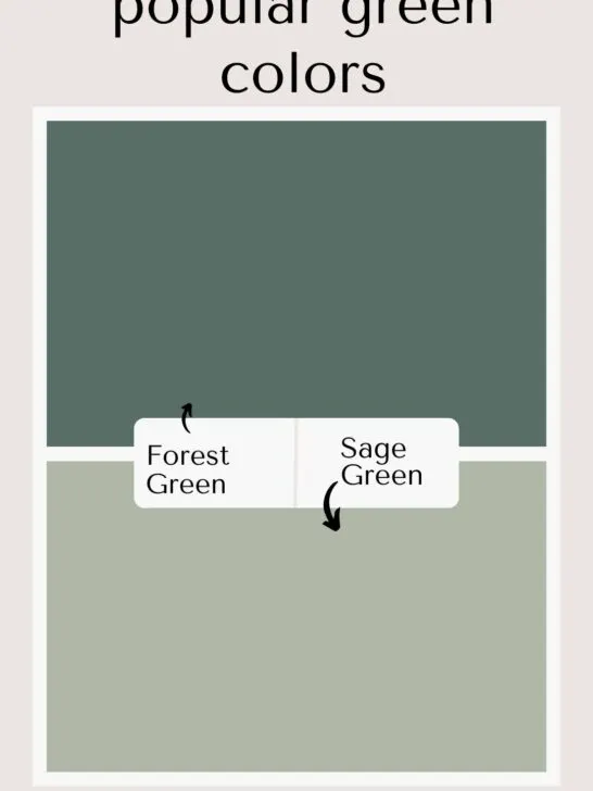 forest green vs Sage green