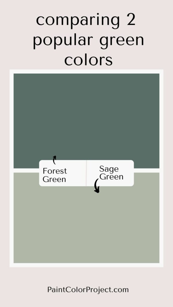 forest green vs Sage green