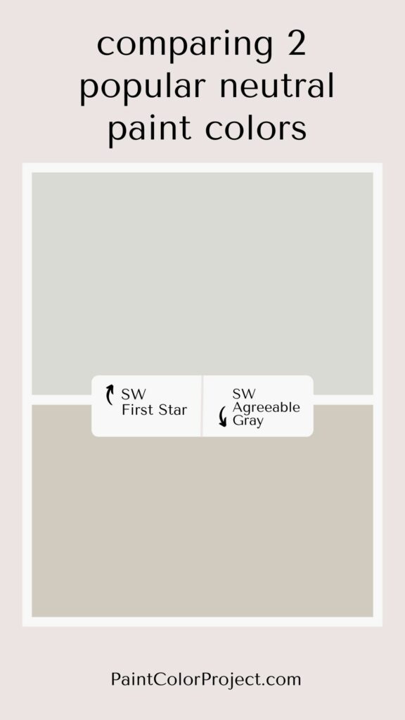 sherwin williams first star vs agreable gray