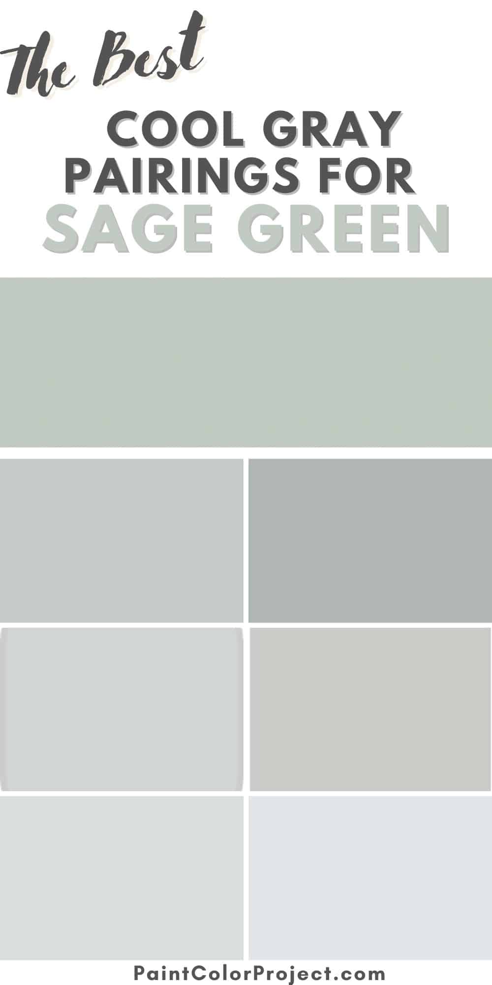 The best gray to pair with sage green The Paint Color Project