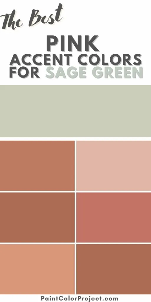 the best pink accent colors for sage green