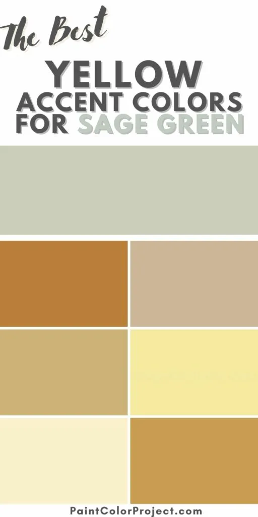 the best yellow accent colors for sage green