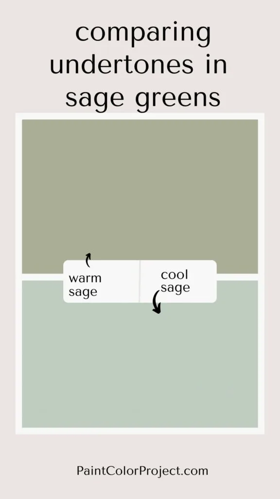 warm sage vs cool sage green colors