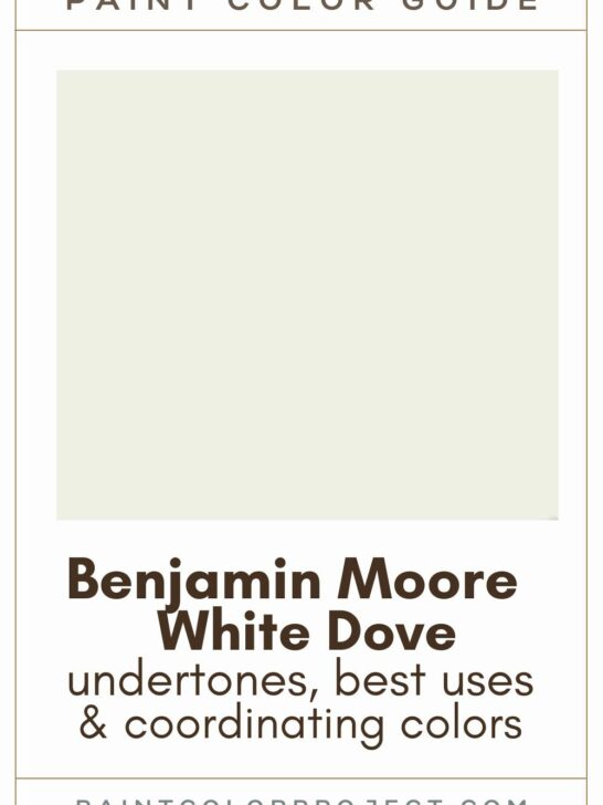 Benjamin Moore White Dove paint color guide