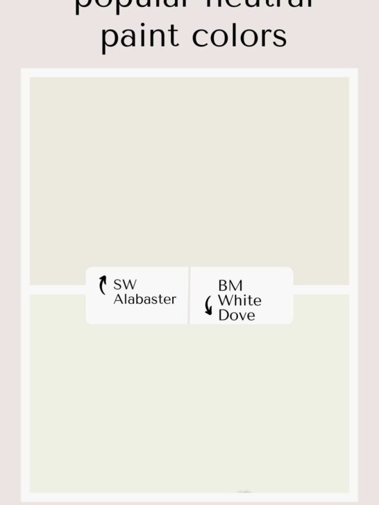 SW alabaster vs BM white dove