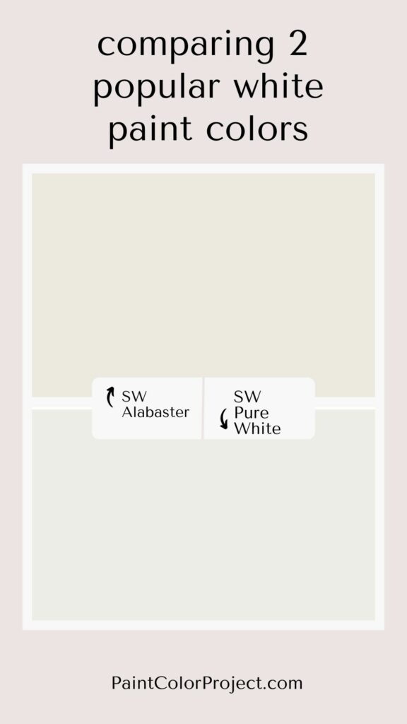 SW alabaster vs pure white