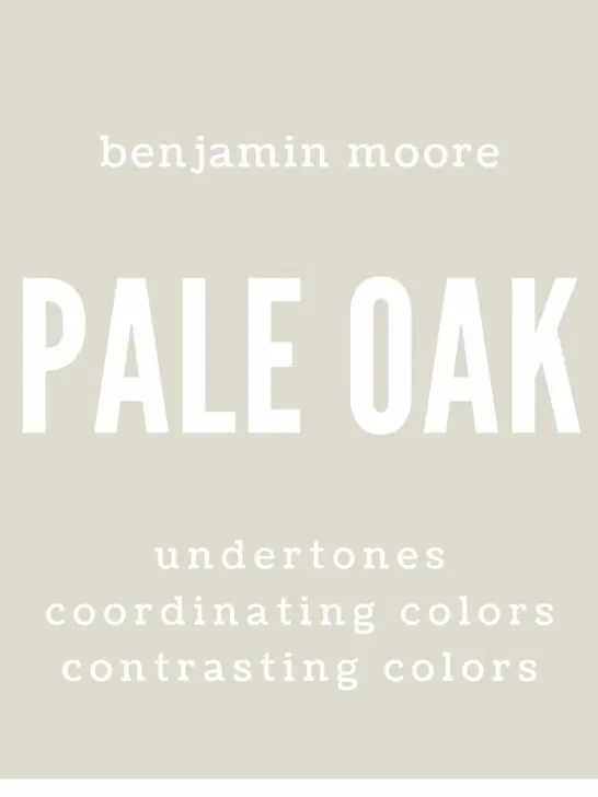 benjamin moore pale oak
