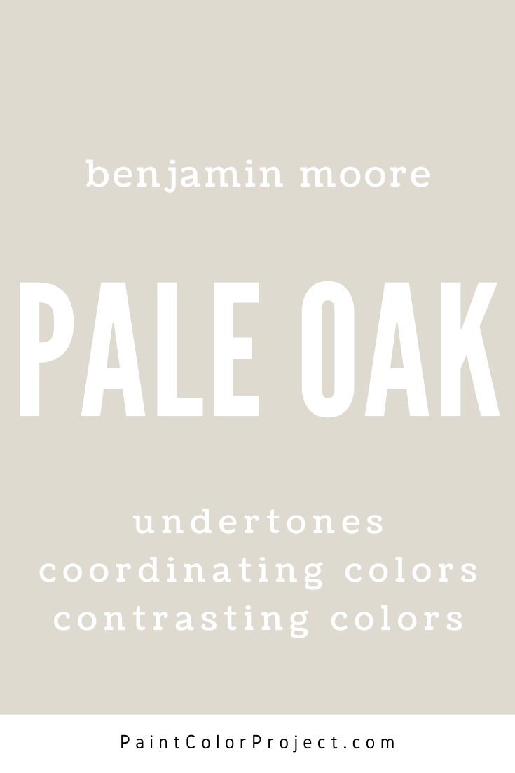 benjamin moore pale oak