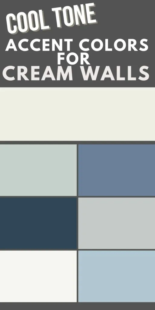 cool accent colors for cream walls