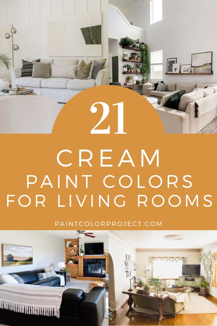 The best cream paint colors for living rooms The Paint Color Project