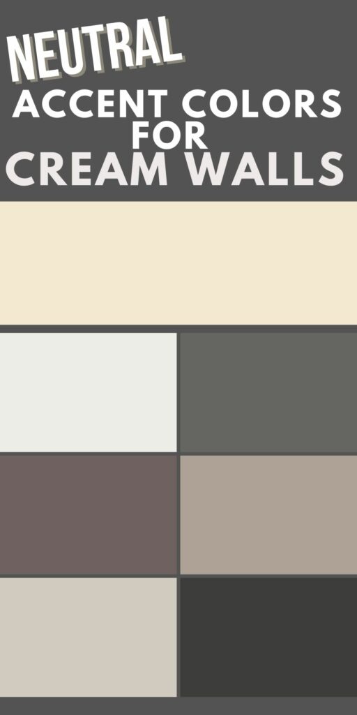 neutral accent colors for cream walls