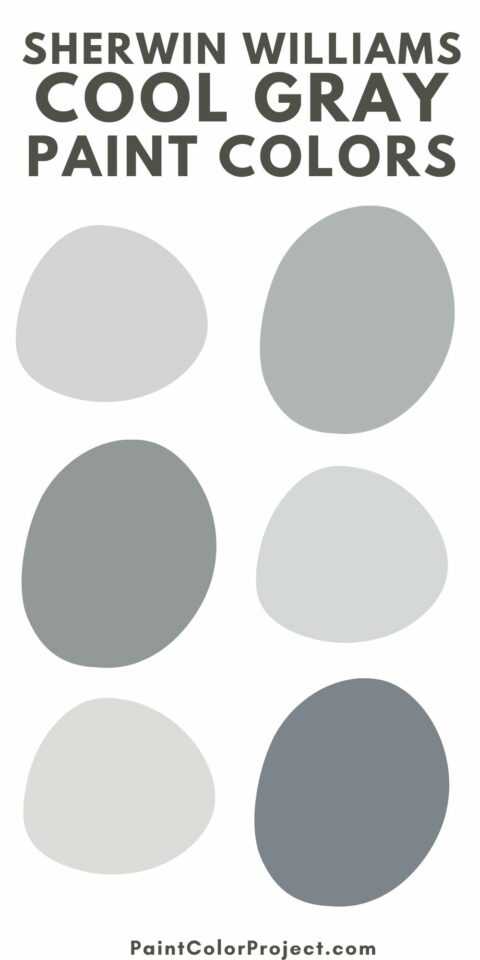 22 best Sherwin Williams Cool Gray Paint Colors - The Paint Color Project