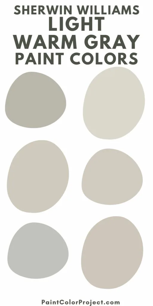 light warm gray paint colors by Sherwin Williams