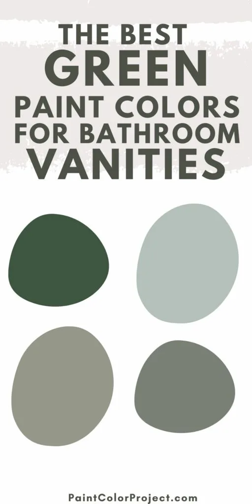 the best green paint colors for bathroom vanities