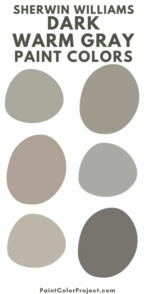 dark warm gray paint colors by Sherwin Williams