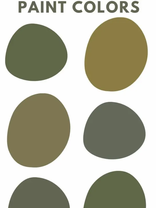 the best dark olive green paint colors