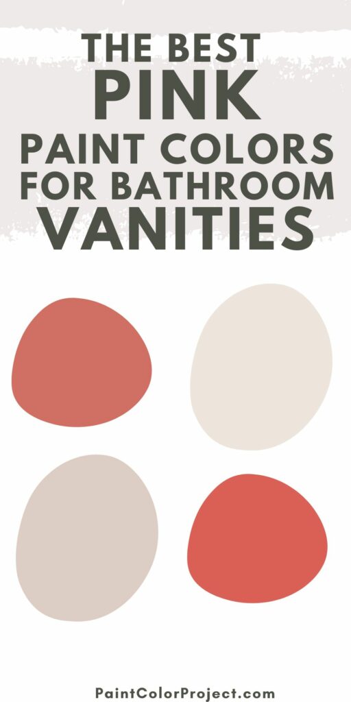 the best pink paint colors for bathroom vanities