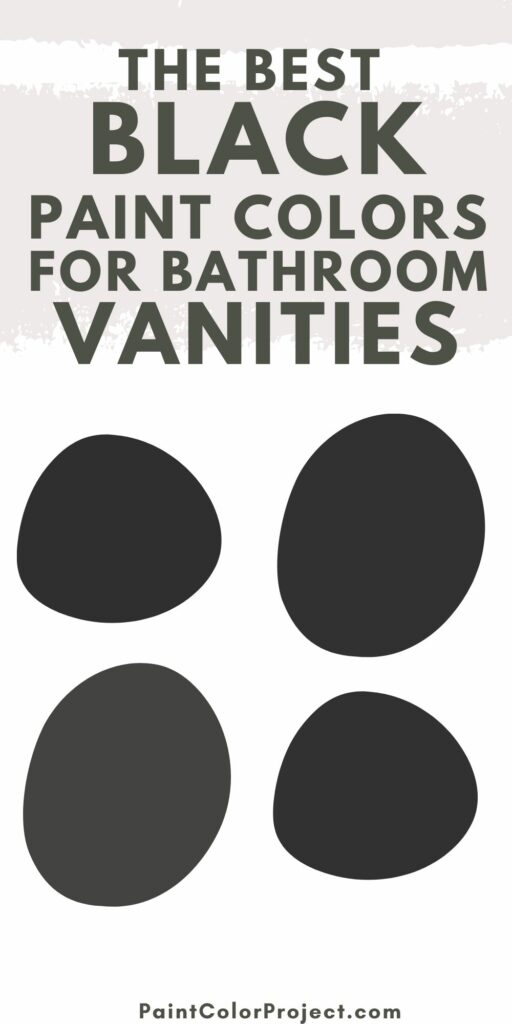 the best black paint colors for bathroom vanities