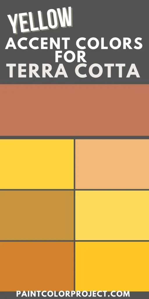 the best yellow accent colors for terra cotta