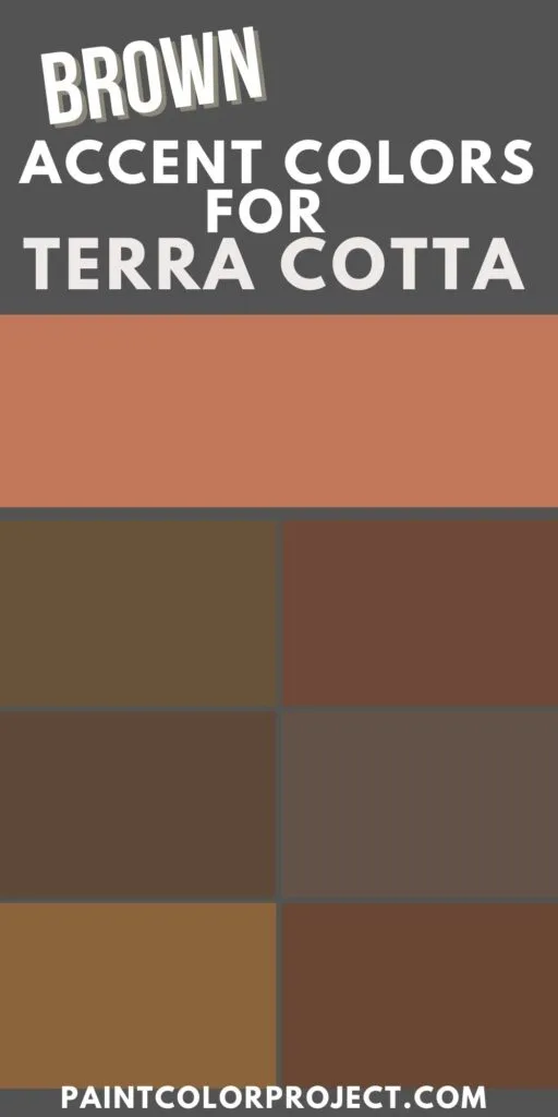 the best brown accent colors for terra cotta