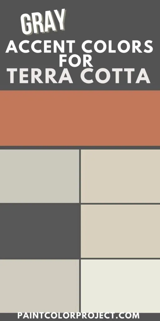 the best gray accent colors for terra cotta