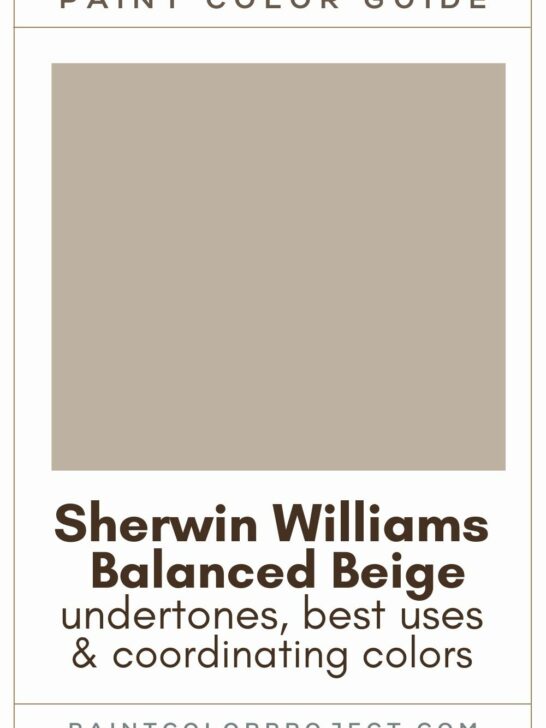 Sherwin Williams Balanced Beige paint color guide