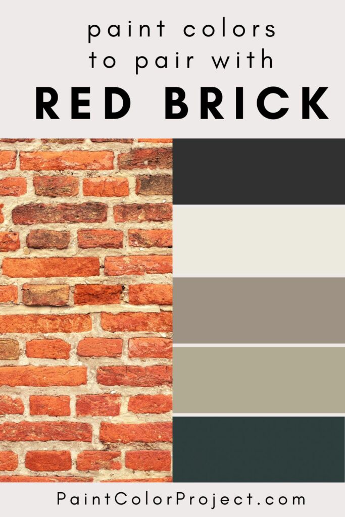 paint colors to pair with red brick