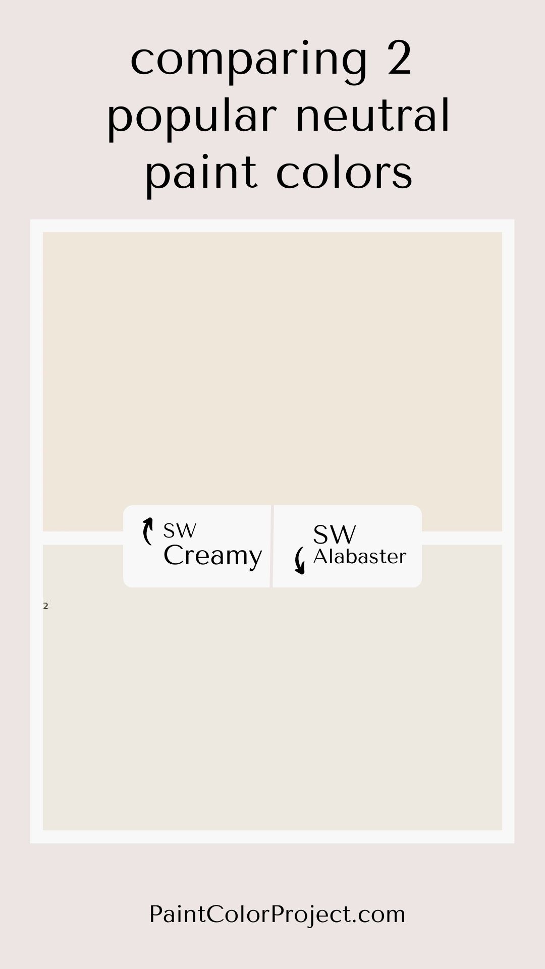 Sherwin Williams Creamy Vs Alabaster The Paint Color Project